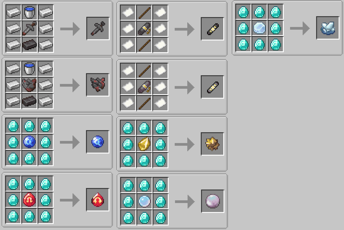 Face's cobblemon recipees screenshot
