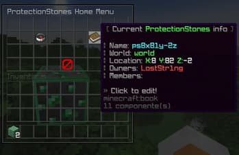 ProtectionStonesMenu screenshot