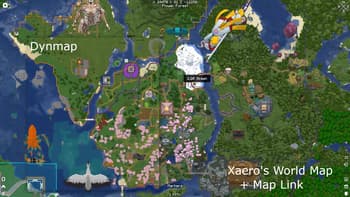 Map Link  (formerly Remote Player Waypoints for Xaero's Map) screenshot
