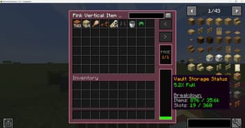 Create: Vault UI screenshot