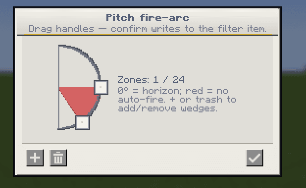 Create Radar: Fire Arc Filter screenshot