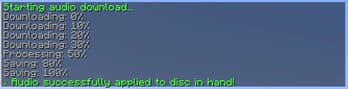 Audio disc screenshot