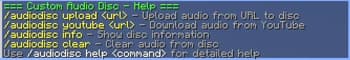 Audio disc screenshot