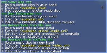 Audio disc screenshot