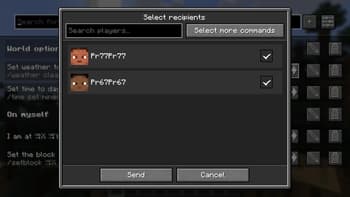 Saved Commands screenshot