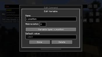 Saved Commands screenshot