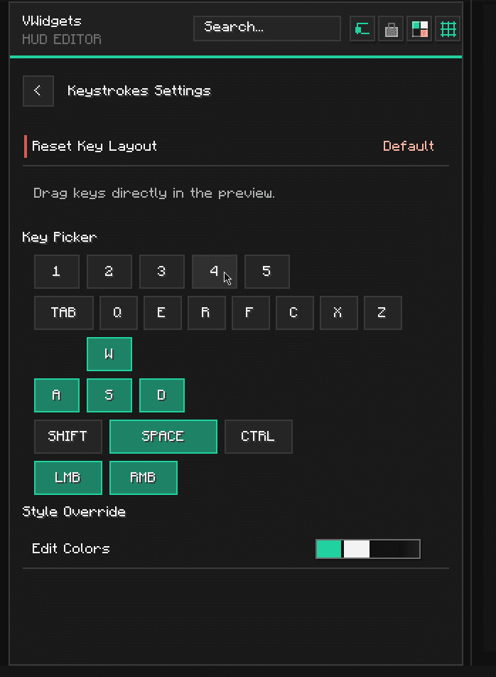 vWidgets screenshot