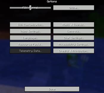 Bedrock UI for java screenshot