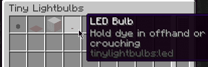 tiny light bulbs screenshot