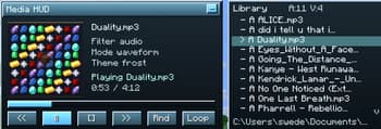 Media HUD screenshot