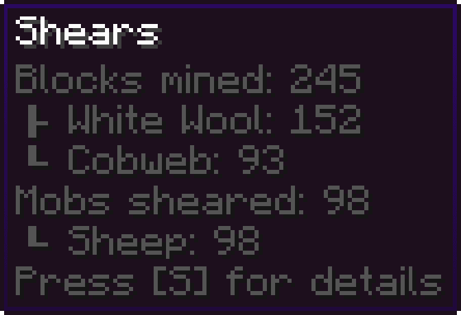 Item Stat Tracker screenshot