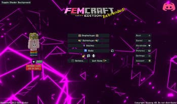 FemCraft Client screenshot