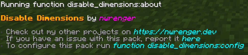 Disable Dimensions screenshot