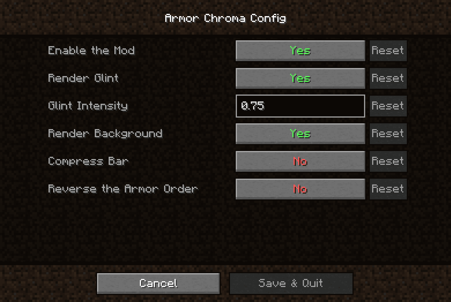 Armor Chroma for Fabric screenshot