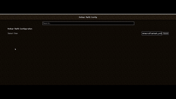 Hotbar Refill screenshot