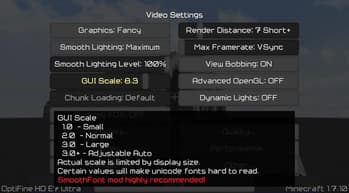 Right Proper GUI Scale screenshot