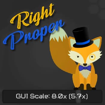 Right Proper GUI Scale screenshot