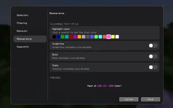 Chat Waypoint screenshot
