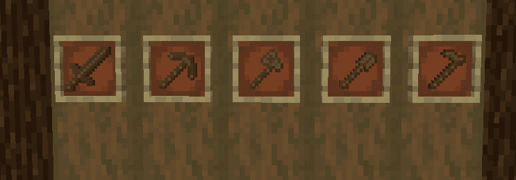 Wooden Tool Variants screenshot