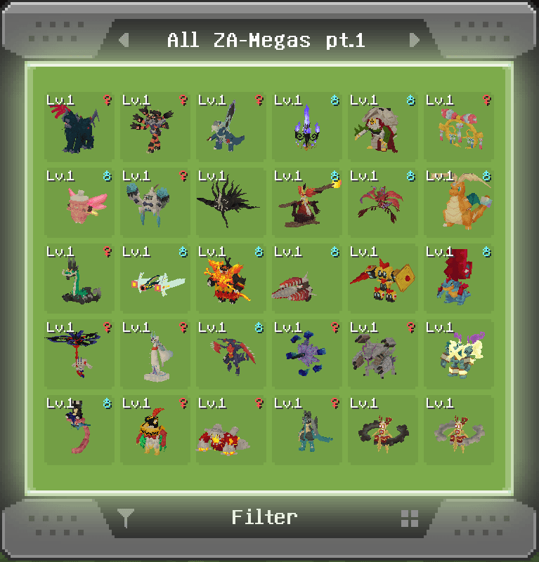 Cosmetic Megas [Cobblemon] screenshot