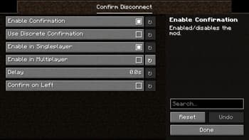 Confirm Disconnect screenshot