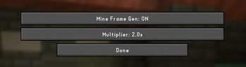 Mine Frame Gen screenshot