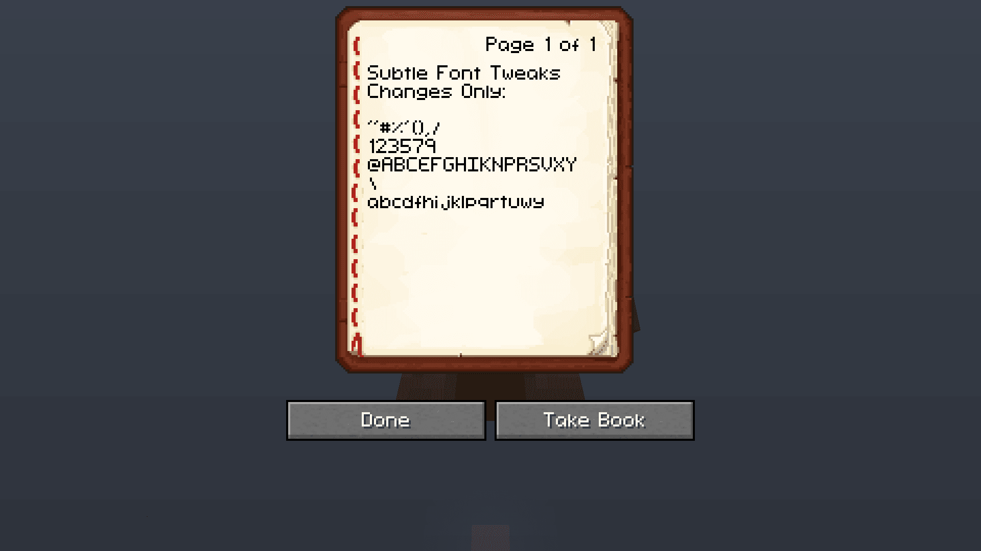 Subtle Font Tweaks screenshot