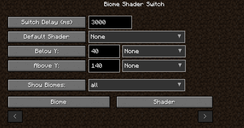 Biome Shader Switch screenshot