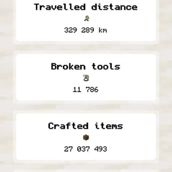 Player statistics screenshot