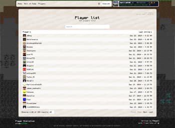 Player statistics screenshot