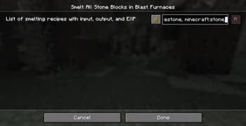 Smelt All Stone Blocks in Blast Furnaces screenshot