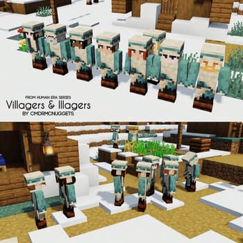 Human Era: Villagers & Illagers X Fresh Animations screenshot