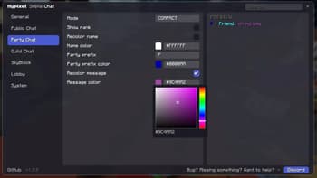Hypixel Simple Chat screenshot