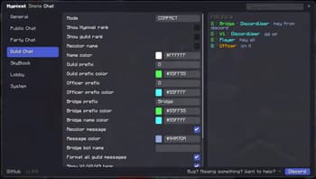 Hypixel Simple Chat screenshot