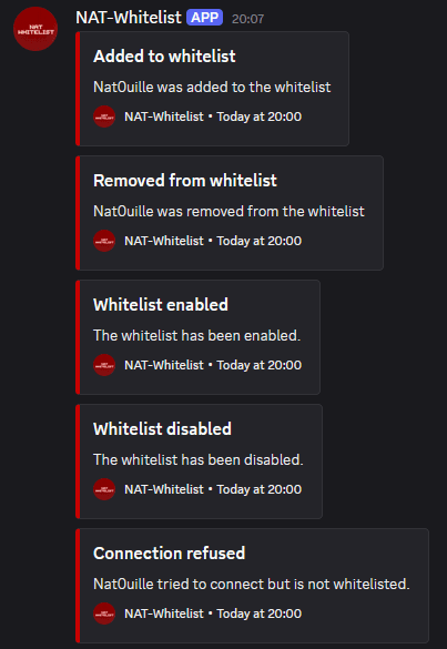 NAT-Whitelist screenshot