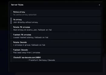 vProxyManager screenshot