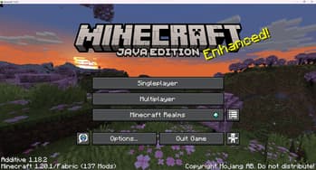Ore UI, as Unintended screenshot