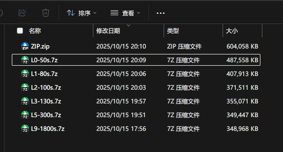 SevenZipBackup screenshot