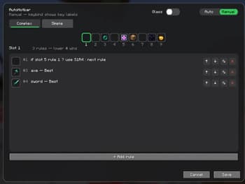 Auto Hotbar screenshot