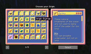 Origins: Rainbow GUI screenshot