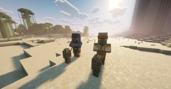 Villager on a leash screenshot