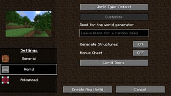 Reimagined World Menu screenshot