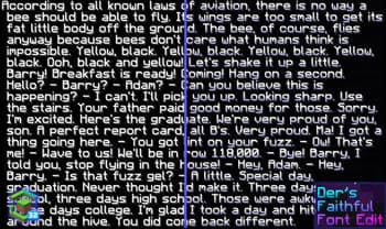 Der's Smooth Shaded Font (Faithful 32x) screenshot