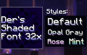 Der's Smooth Shaded Font (Faithful 32x) screenshot