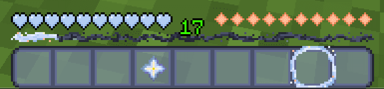 Nebula GUI and Hotbar screenshot