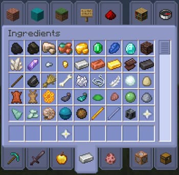 Nebula GUI and Hotbar screenshot