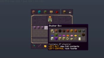 Mechanical equation GUI Add-on for Shulker Box Tooltip mod screenshot