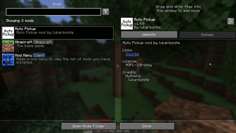 Simple AutoPickup screenshot