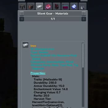 SilentGearJEI screenshot