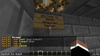 SignEdit for Bukkit screenshot